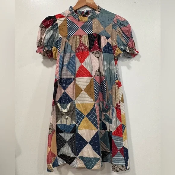 Doen Amarillo Dress in Patchwork Print - Picture 4 of 7